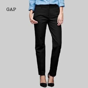 Gap True Straight Dress Pants Womens 8 Black Two-Way Stretch NEW